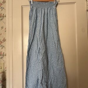 Blue Floral Women's Pants